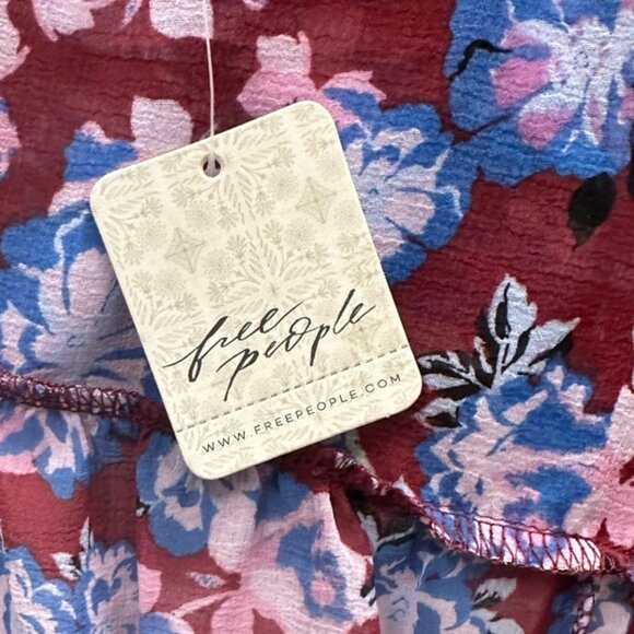 FREE PEOPLE MAYBEL RUFFLE TOP NWT - Picture 10 of 14